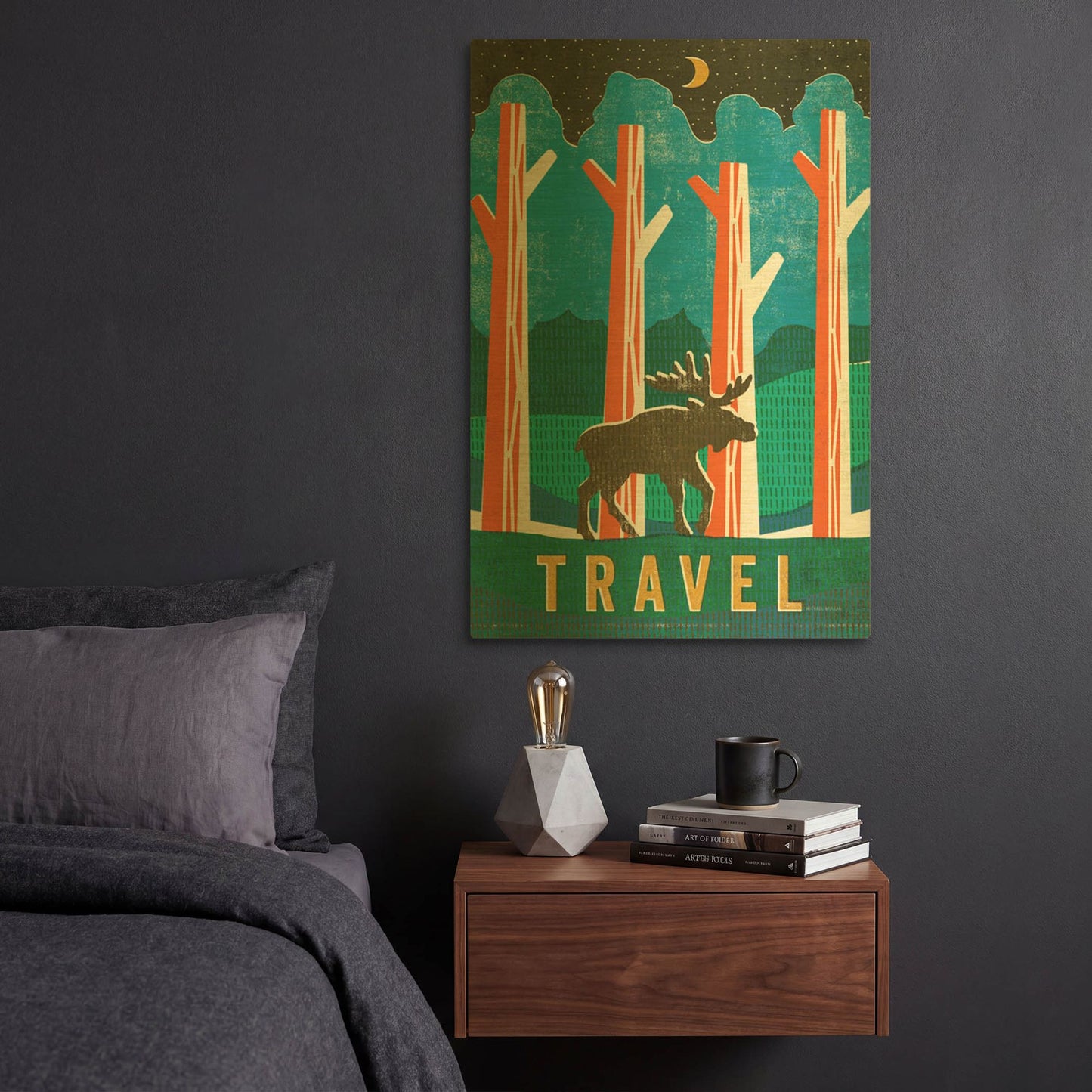 'Big Sky III' By Michael Mullan Gold Metal Wall Art