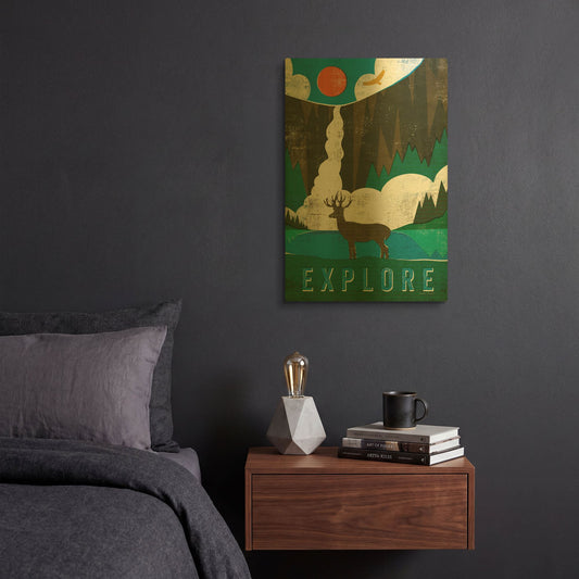 'Big Sky II' By Michael Mullan Gold Metal Wall Art
