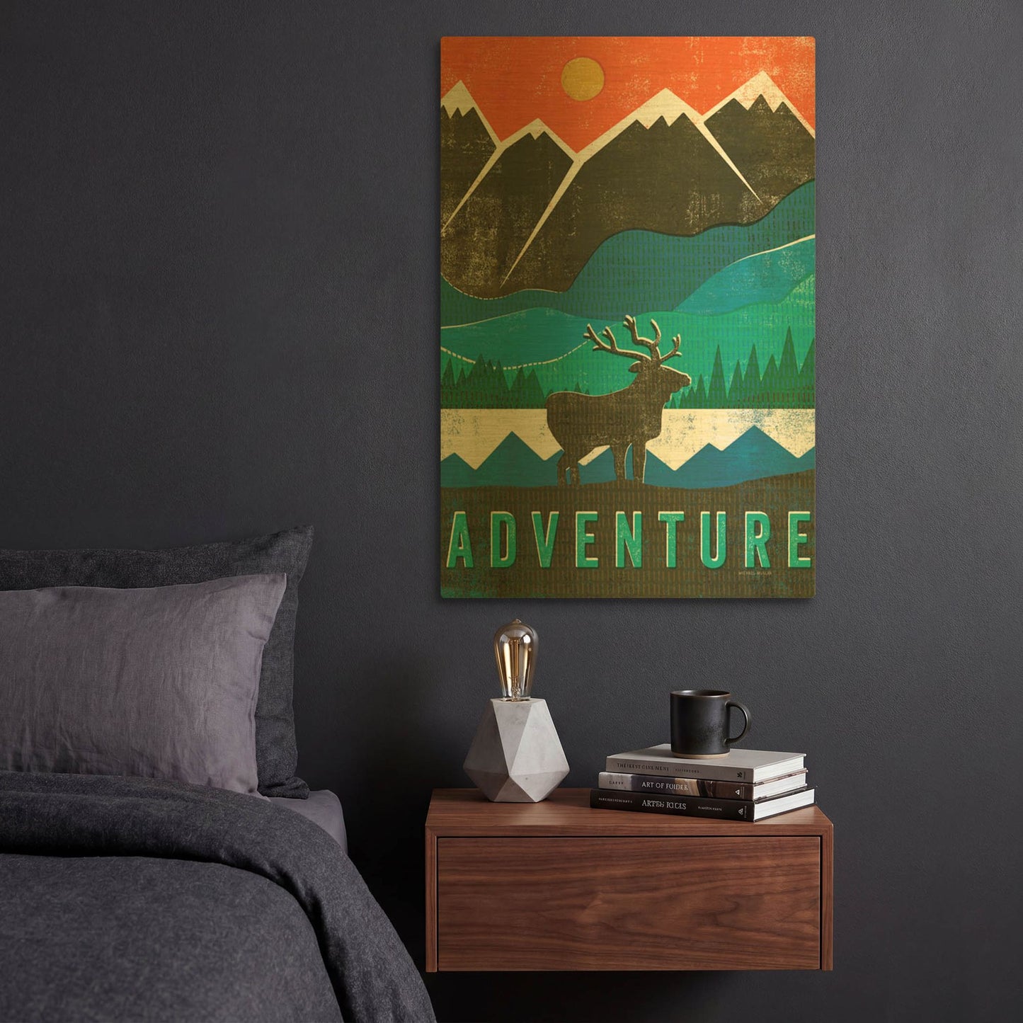 'Big Sky I' By Michael Mullan Gold Metal Wall Art