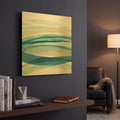 'Cirrus Flow I' By Flora Kouta Gold Metal Wall Art