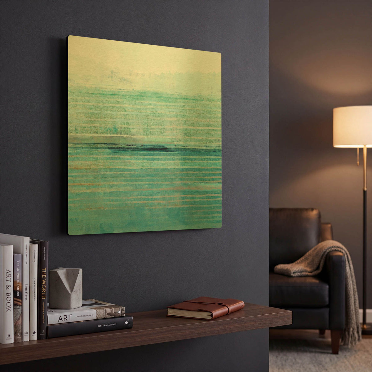 'Ocean Daydream II' By Flora Kouta Gold Metal Wall Art