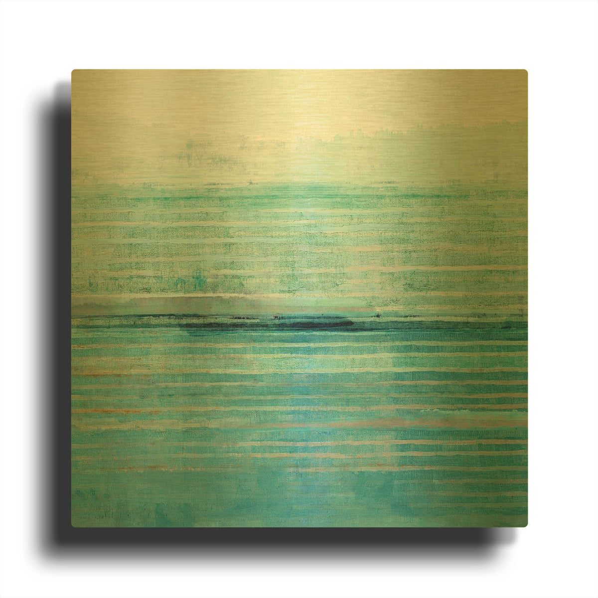 'Ocean Daydream II' By Flora Kouta Gold Metal Wall Art