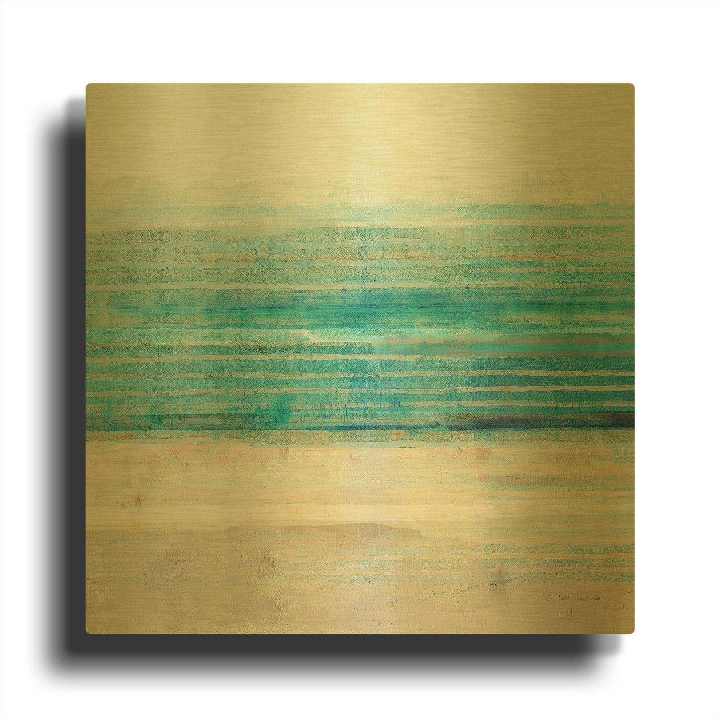 'Ocean Daydream III' By Flora Kouta Gold Metal Wall Art