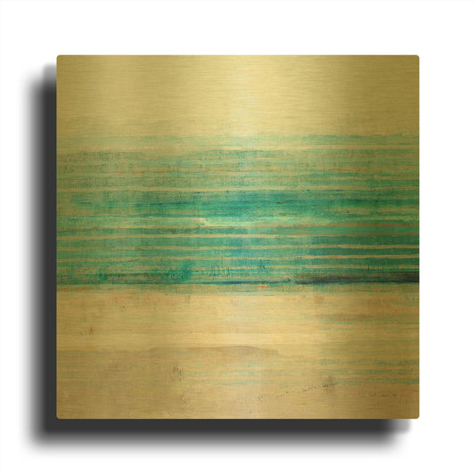 'Ocean Daydream III' By Flora Kouta Gold Metal Wall Art