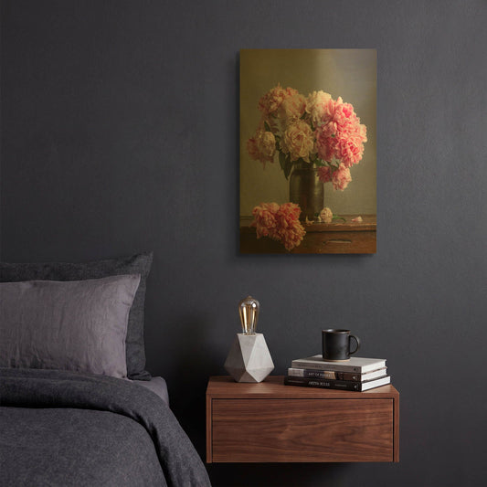 'Ruffles And Layers' By Leah McLean Gold Metal Wall Art