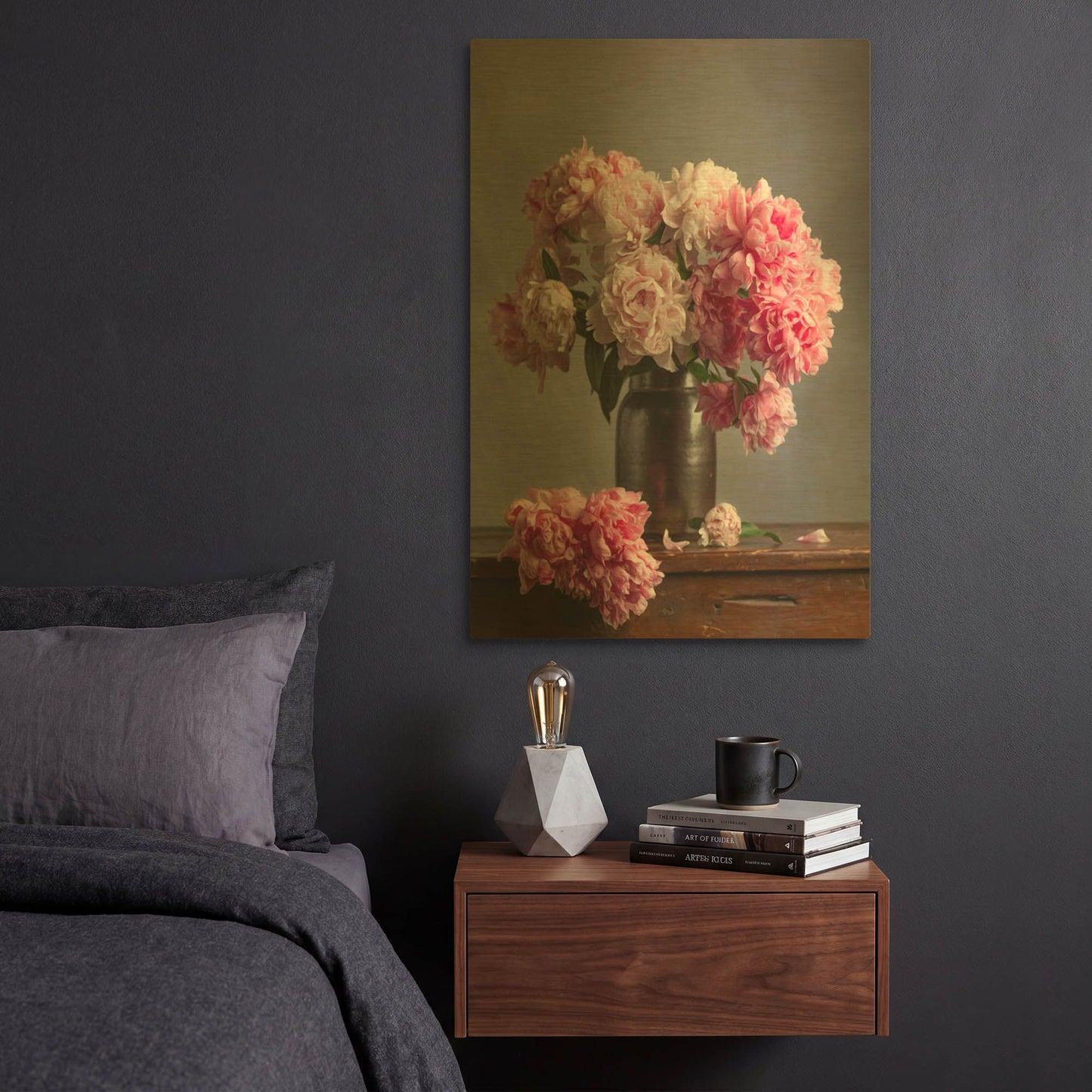 'Ruffles And Layers' By Leah McLean Gold Metal Wall Art