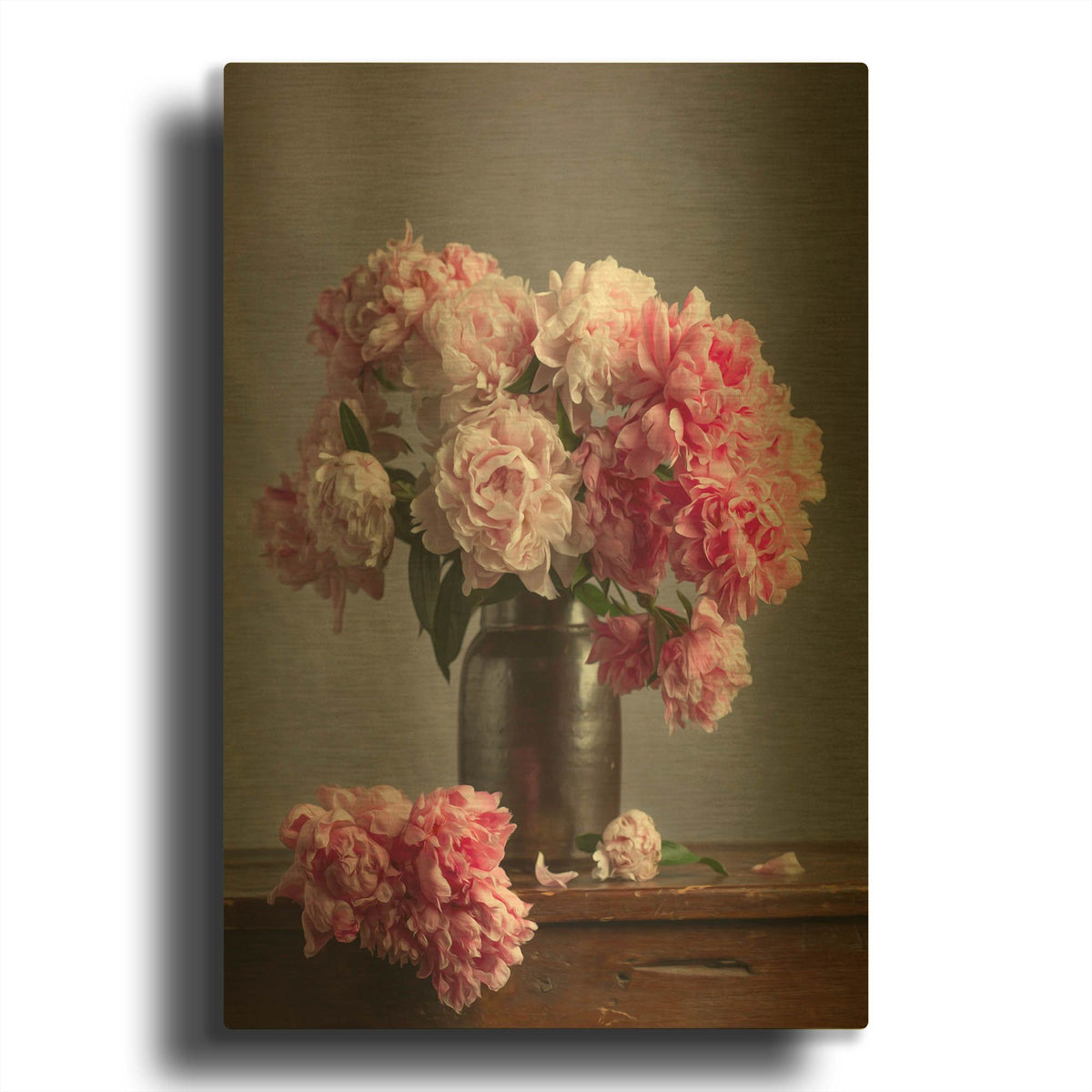 'Ruffles And Layers' By Leah McLean Gold Metal Wall Art