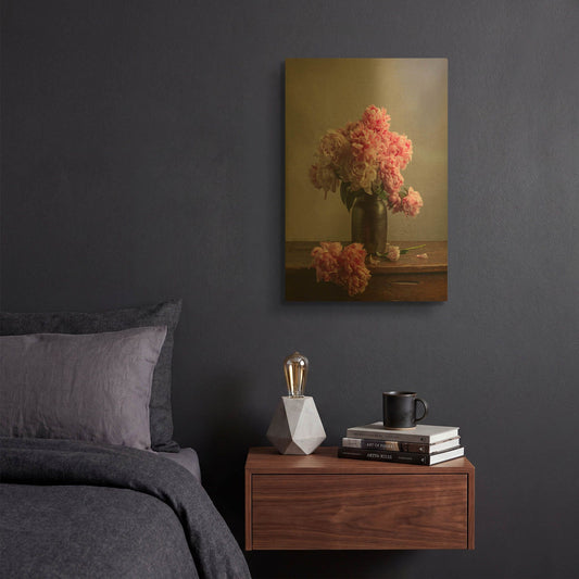 'Layers Of Pink' By Leah McLean Gold Metal Wall Art