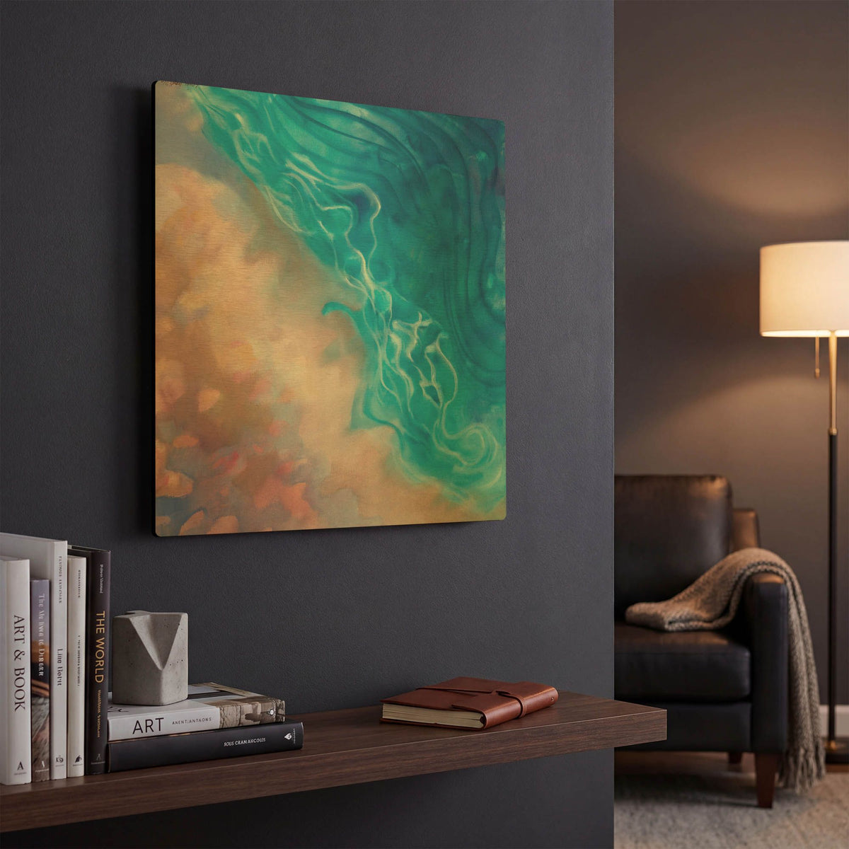 'Beachy Pinks' By Louise Montillio Gold Metal Wall Art