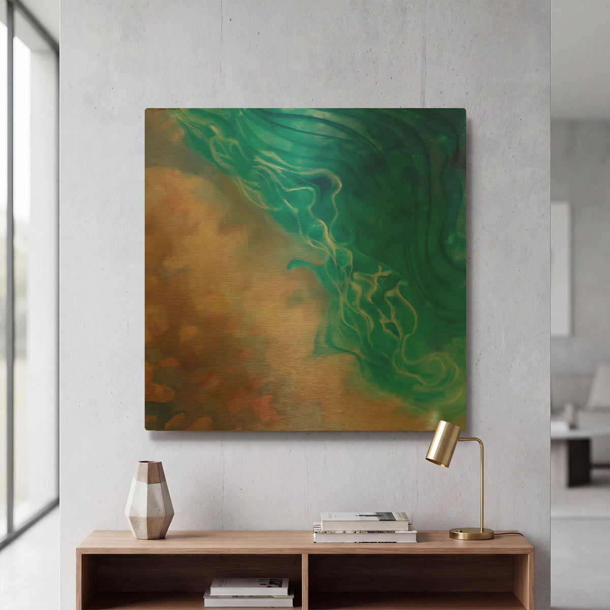 'Beachy Pinks' By Louise Montillio Gold Metal Wall Art