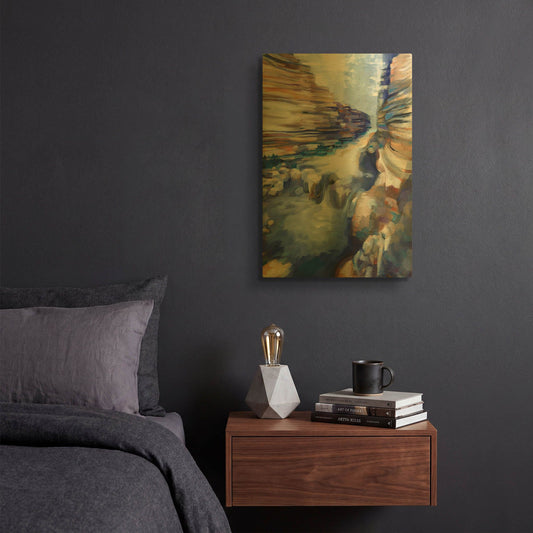 'Havasu Blue' By Louise Montillio Gold Metal Wall Art