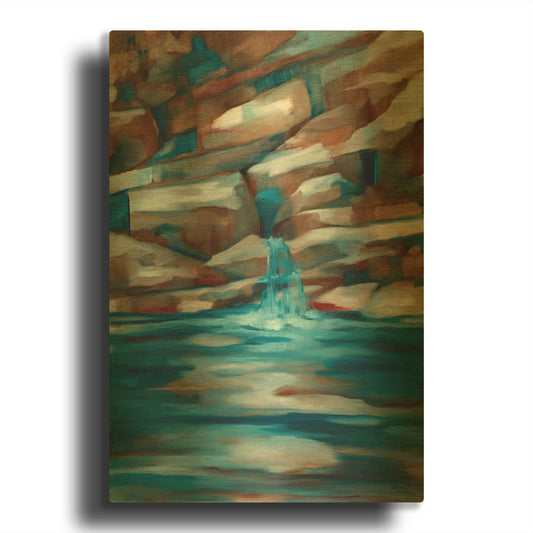 'Havasu Fall' By Louise Montillio Gold Metal Wall Art
