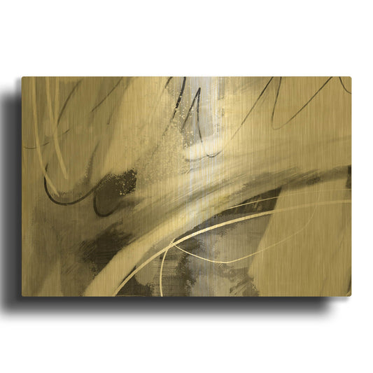 'Speak To Me' By Delores Naskrent Gold Metal Wall Art