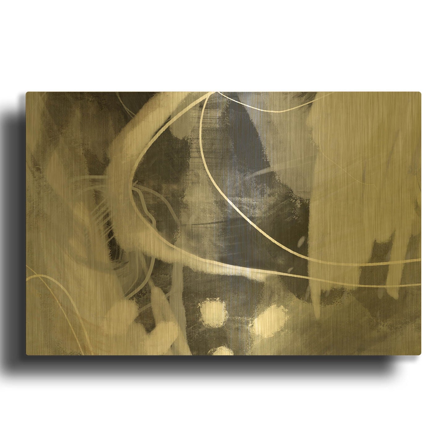 'Allegedly' By Delores Naskrent Gold Metal Wall Art