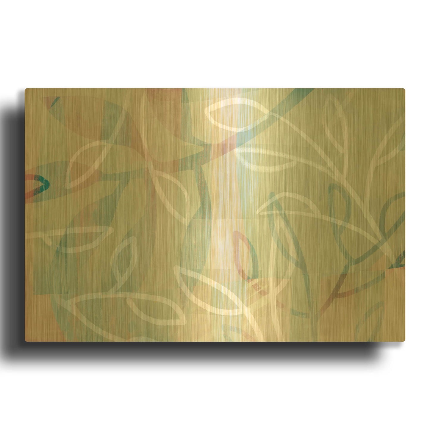 'Agnes' By Delores Naskrent Gold Metal Wall Art