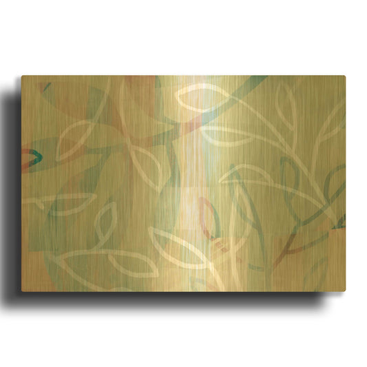 'Agnes' By Delores Naskrent Gold Metal Wall Art