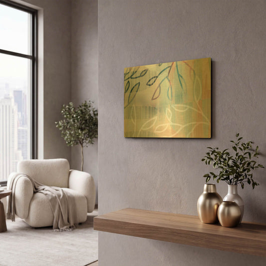 'Alice' By Delores Naskrent Gold Metal Wall Art
