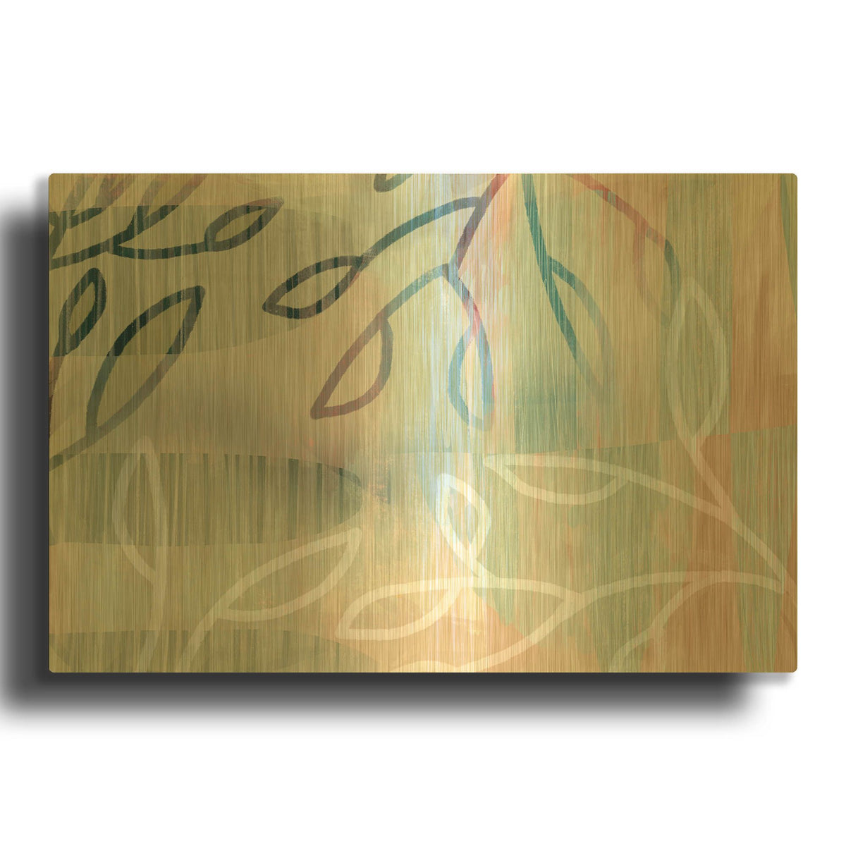 'Alice' By Delores Naskrent Gold Metal Wall Art