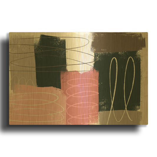 'Sassy Sundae' By Delores Naskrent Gold Metal Wall Art