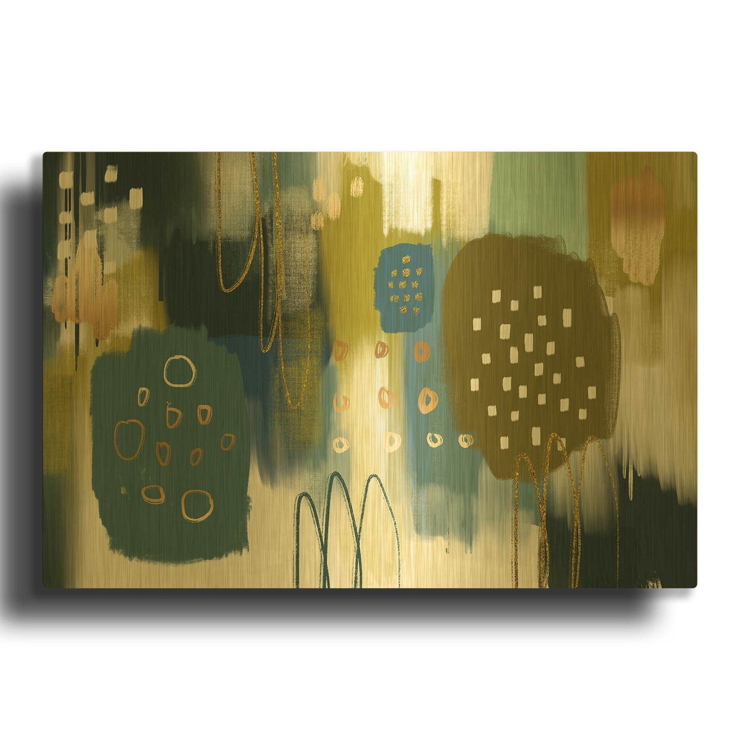 'Santapaulia' By Delores Naskrent Gold Metal Wall Art