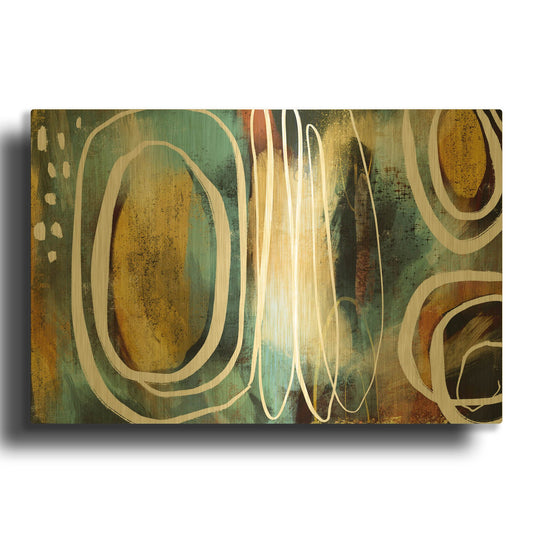 'Vintage Jewels' By Delores Naskrent Gold Metal Wall Art