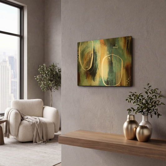 'Ancient Crown' By Delores Naskrent Gold Metal Wall Art