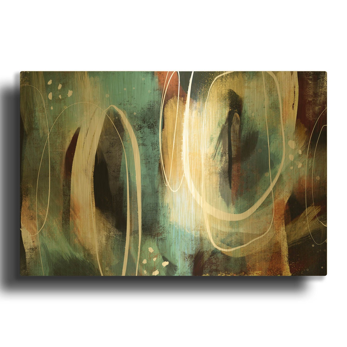 'Velvet Cape' By Delores Naskrent Gold Metal Wall Art