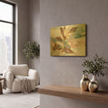 'Soft Breath' By Delores Naskrent Gold Metal Wall Art