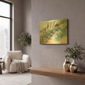 'Meadow Scent' By Delores Naskrent Gold Metal Wall Art