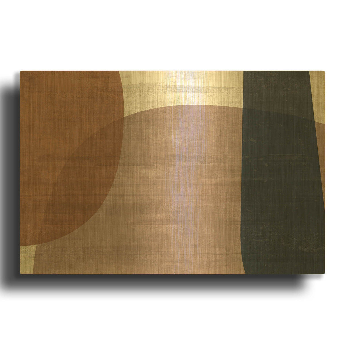 'Reactive Fuse' By Delores Naskrent Gold Metal Wall Art