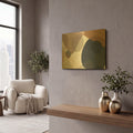 'Course Mortar' By Delores Naskrent Gold Metal Wall Art
