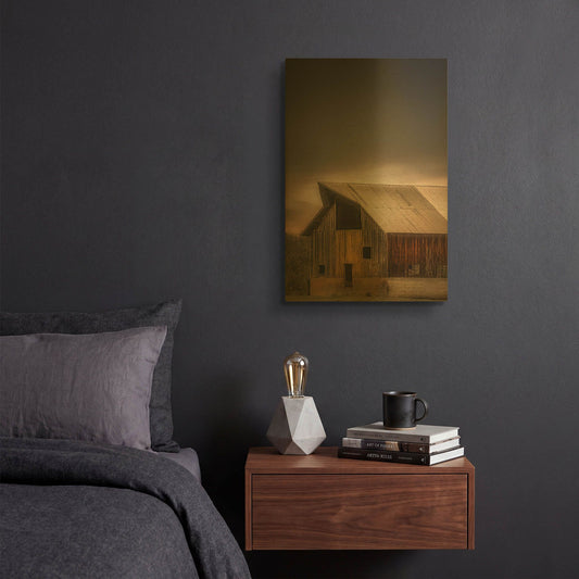 'Rustic' By Don Schwartz Gold Metal Wall Art