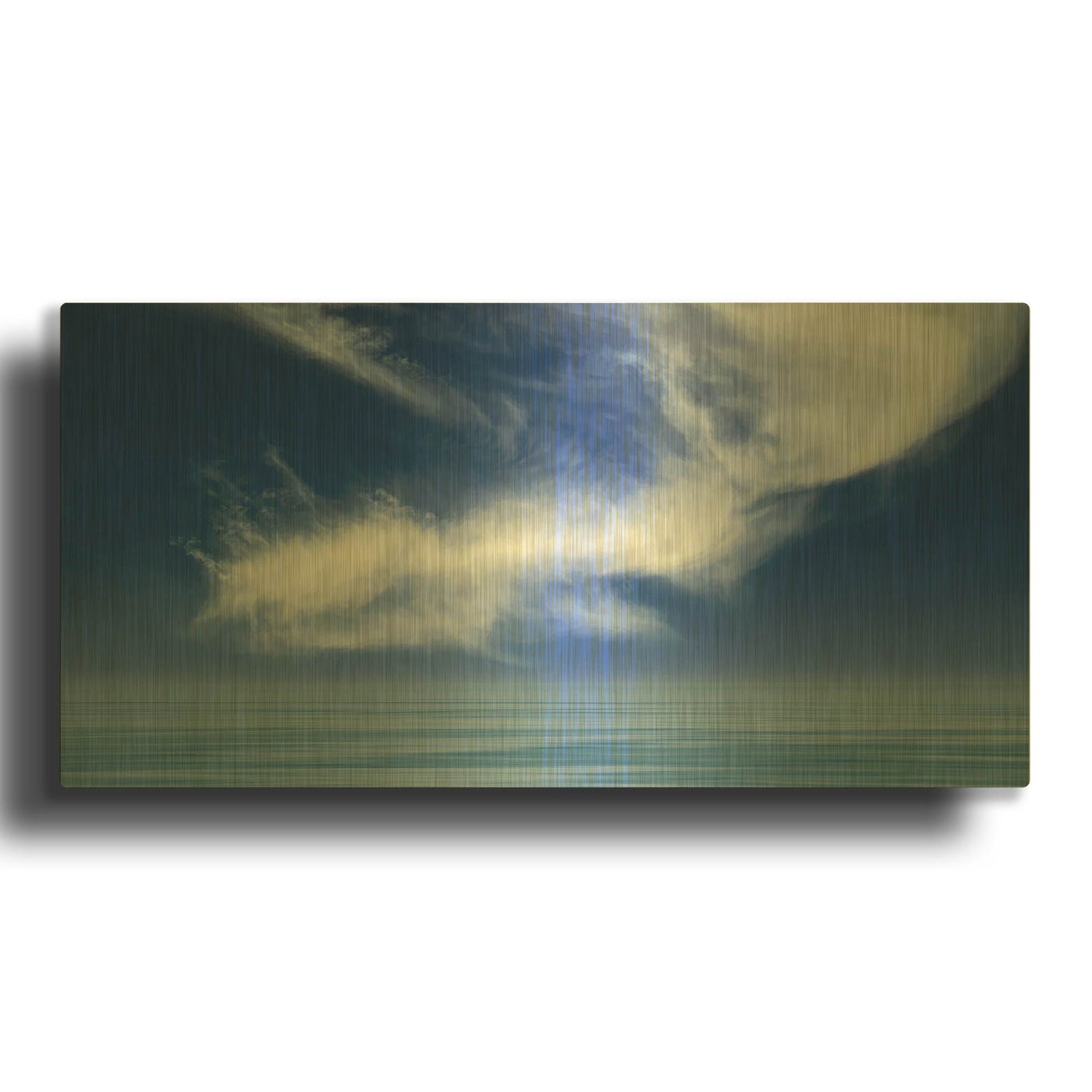 'Calm Seas' By Don Schwartz Gold Metal Wall Art