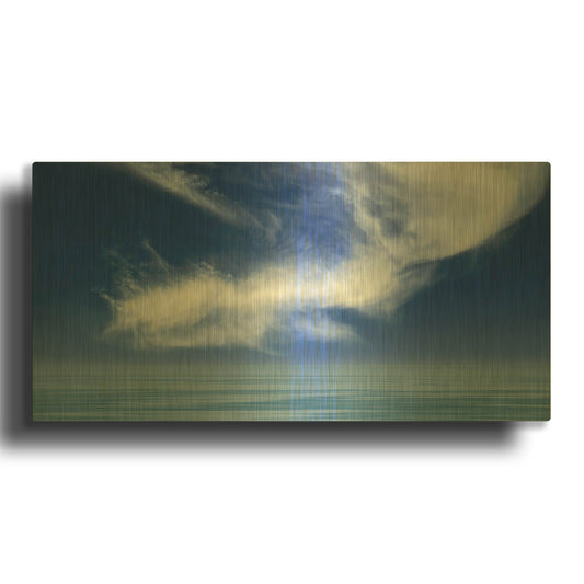 'Calm Seas' By Don Schwartz Gold Metal Wall Art
