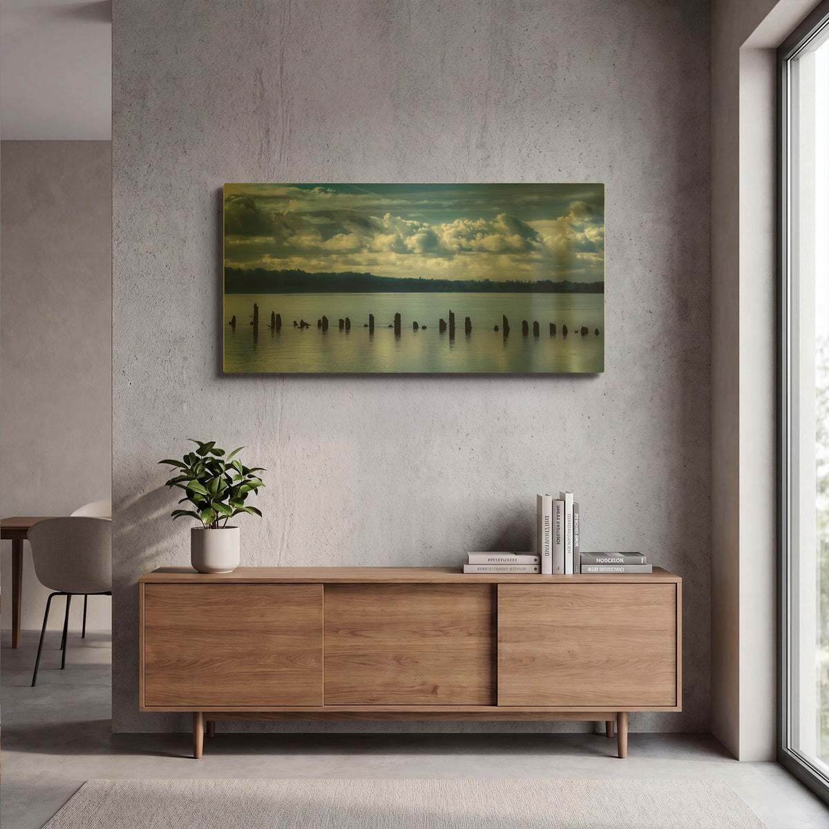 'Genteel Morning On The River' By Don Schwartz Gold Metal Wall Art