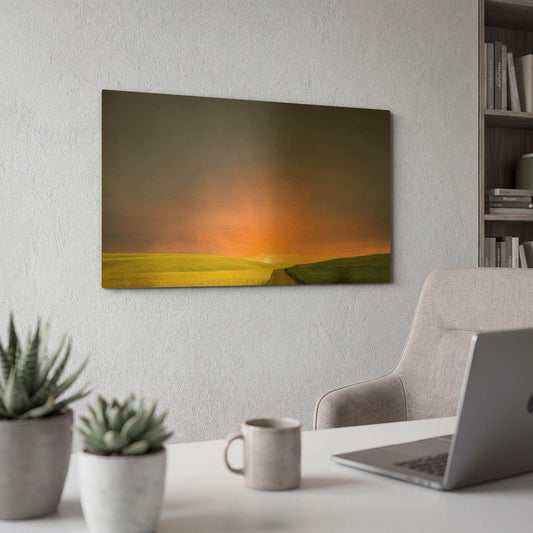 'Boundless' By Don Schwartz Gold Metal Wall Art