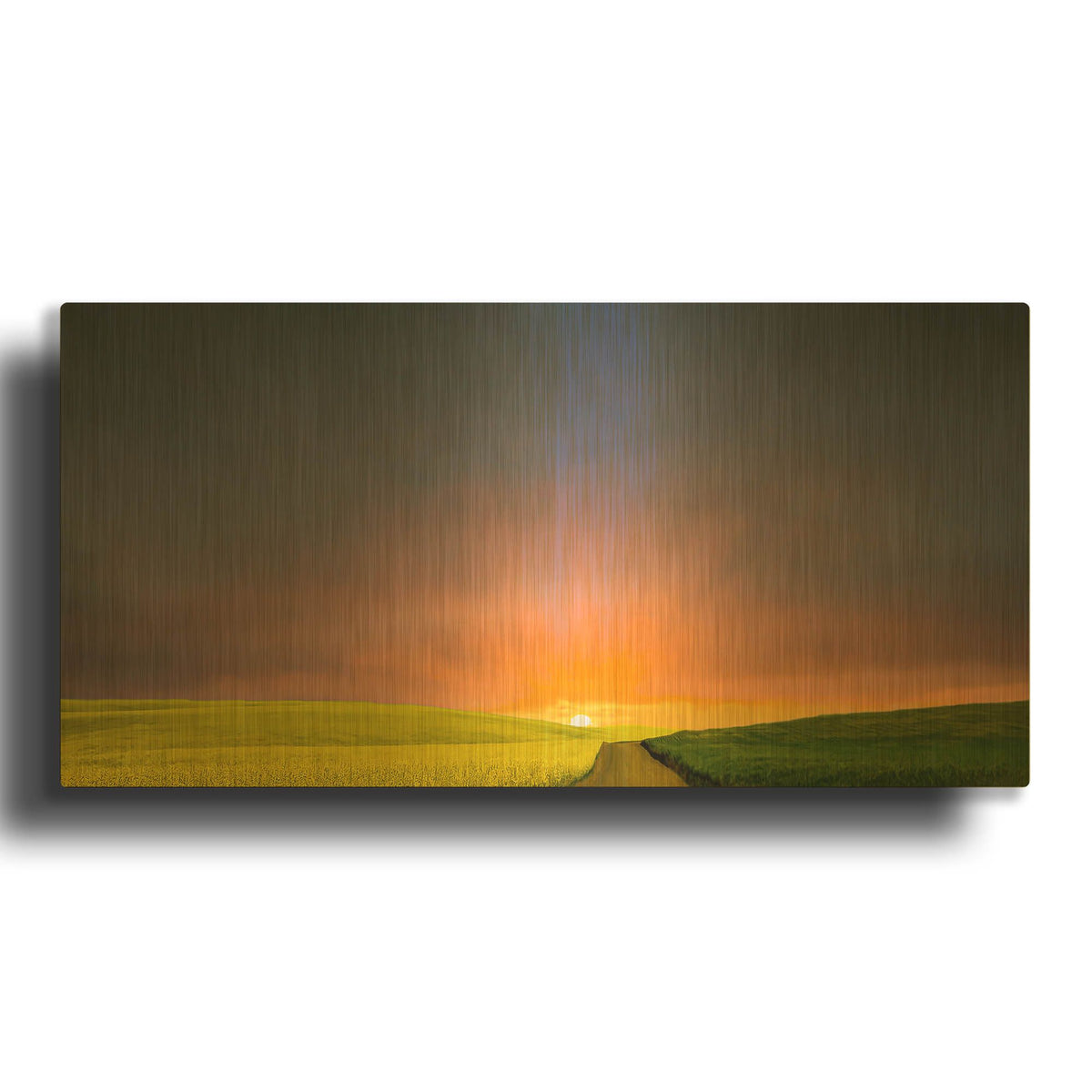 'Boundless' By Don Schwartz Gold Metal Wall Art