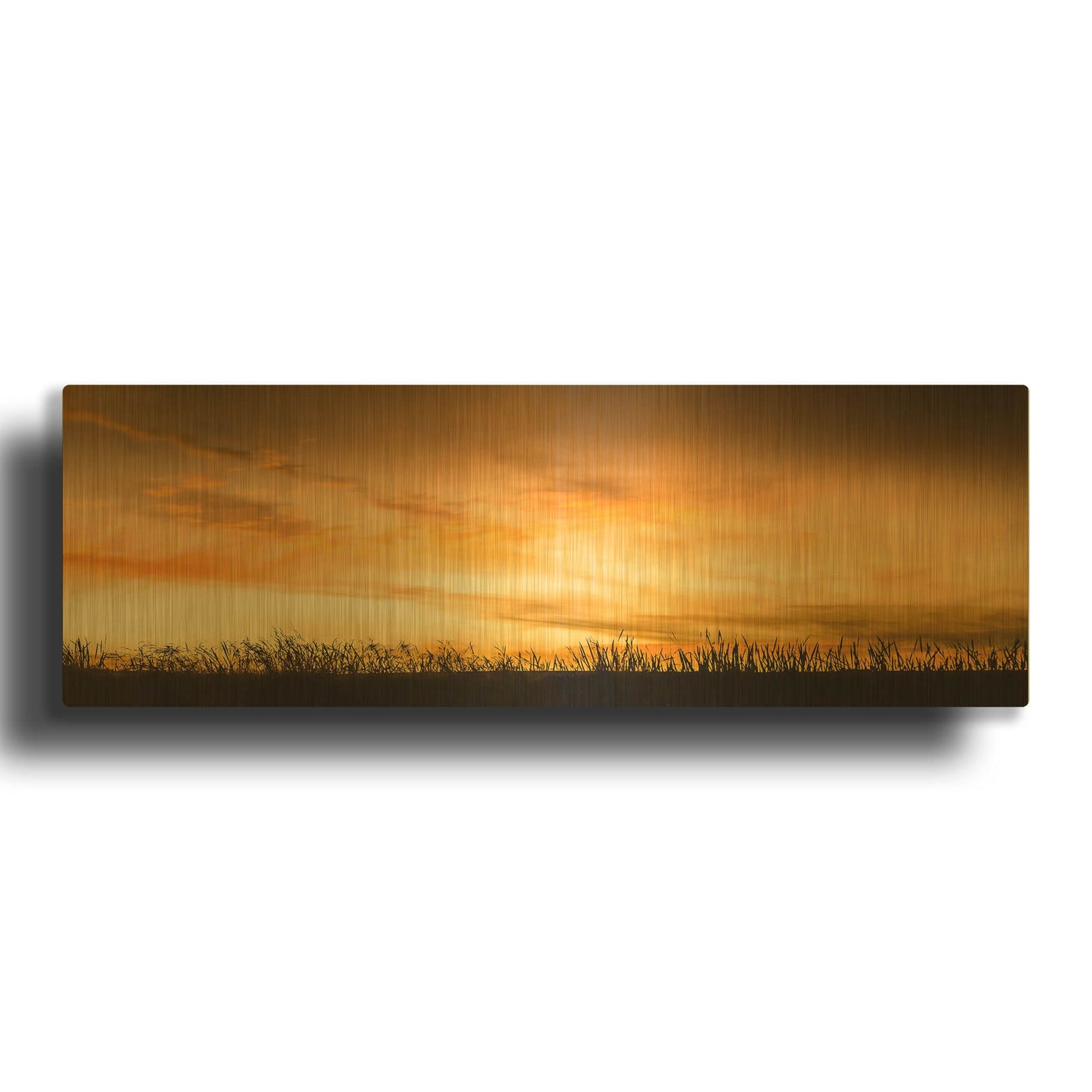 'Pastoral Sunrise' By Don Schwartz Gold Metal Wall Art