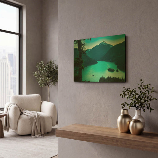 'Diablo Overlook' By Don Schwartz Gold Metal Wall Art