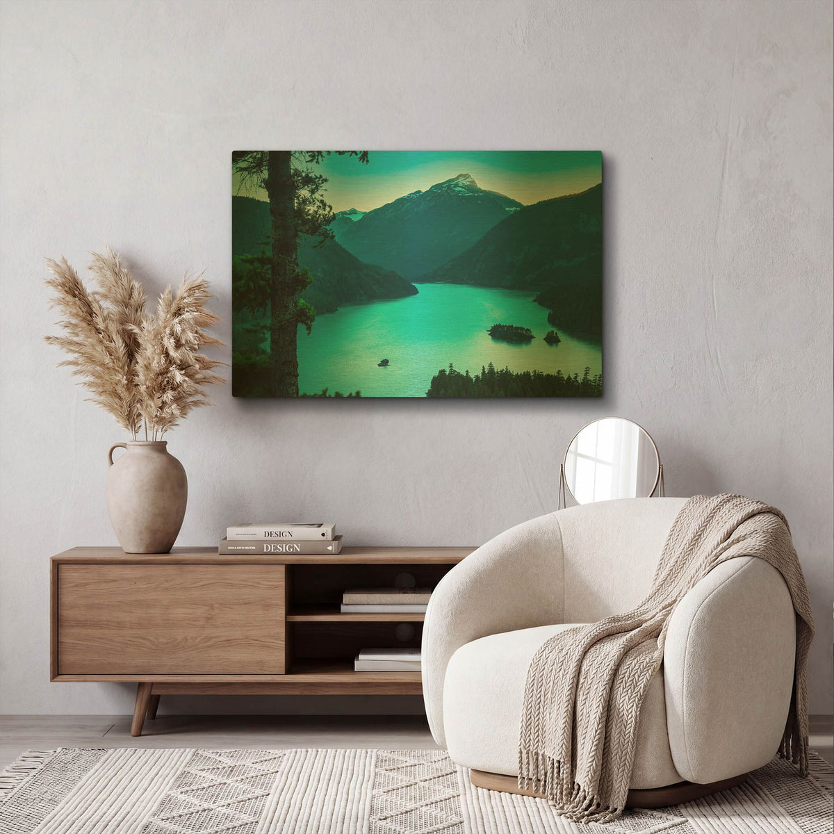 'Diablo Overlook' By Don Schwartz Gold Metal Wall Art