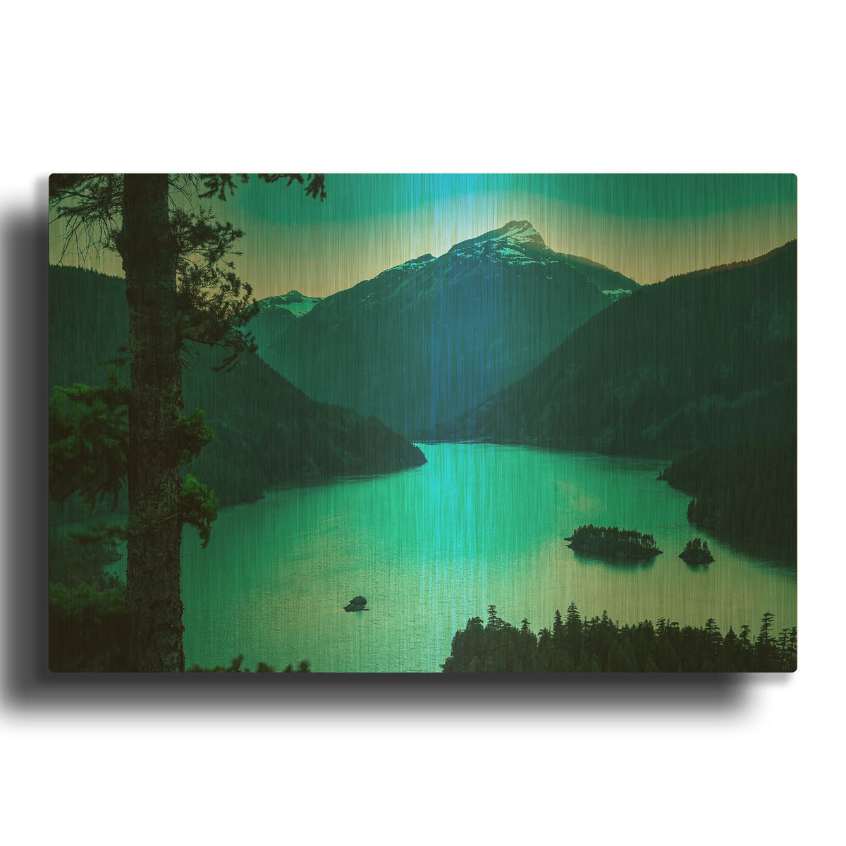 'Diablo Overlook' By Don Schwartz Gold Metal Wall Art