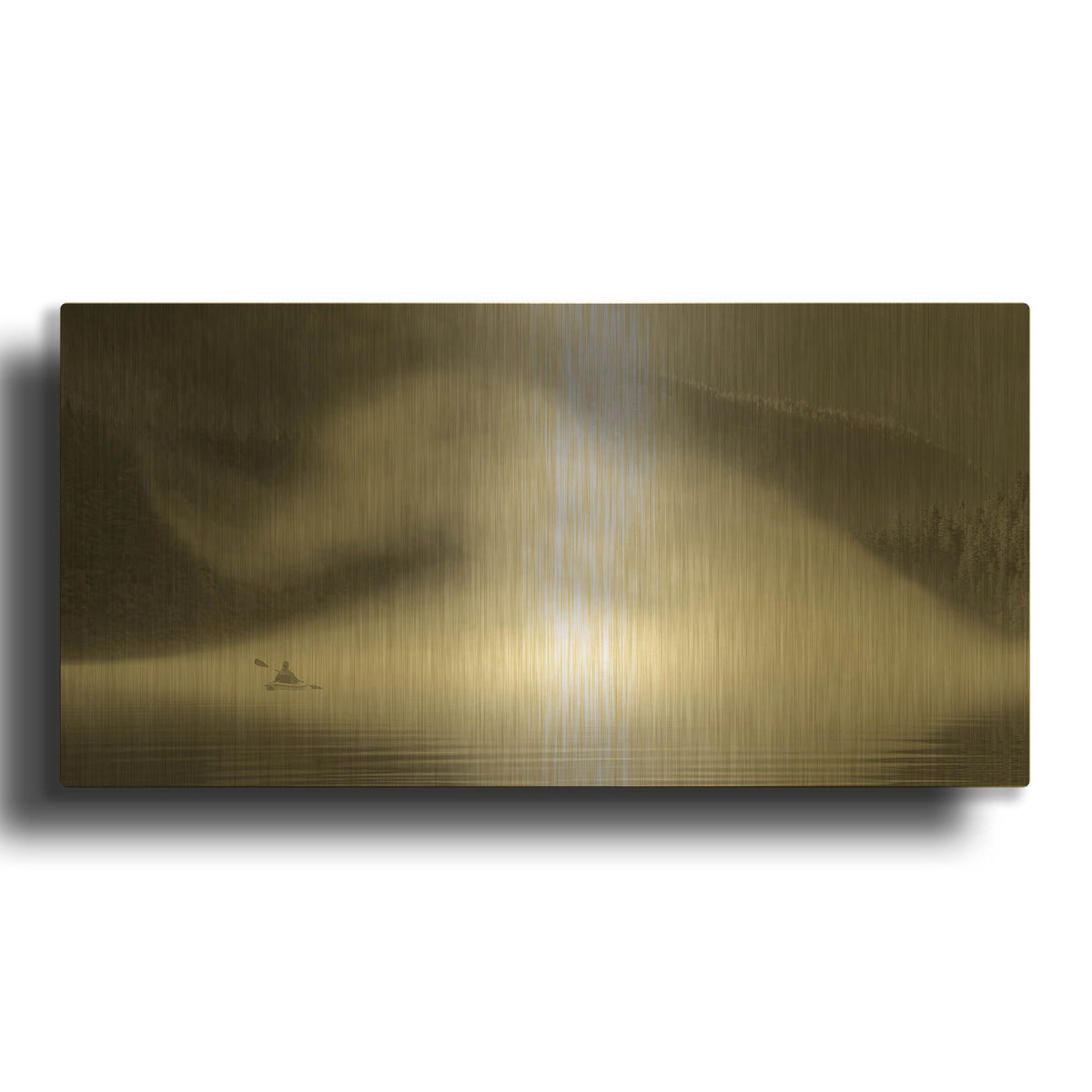 'Into The Swirl Ii' By Don Schwartz Gold Metal Wall Art