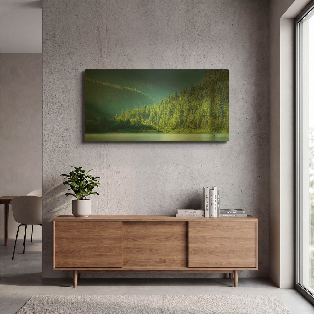 'Serene Paddle' By Don Schwartz Gold Metal Wall Art