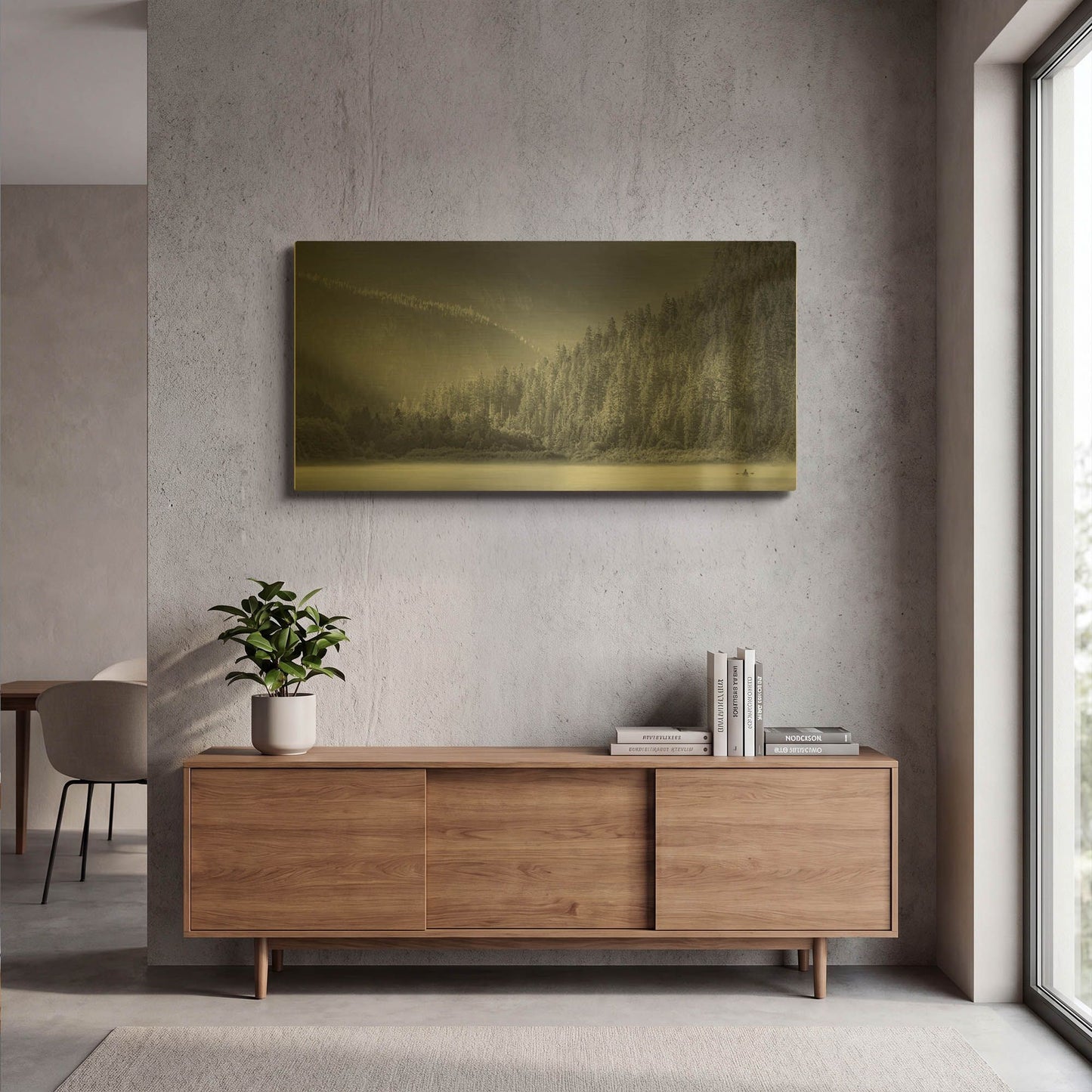 'Serene Paddle Ii' By Don Schwartz Gold Metal Wall Art