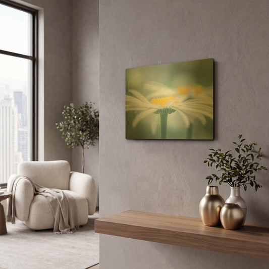 'Two Daisies' By Don Schwartz Gold Metal Wall Art