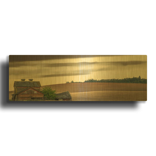 'Abandoned' By Don Schwartz Gold Metal Wall Art