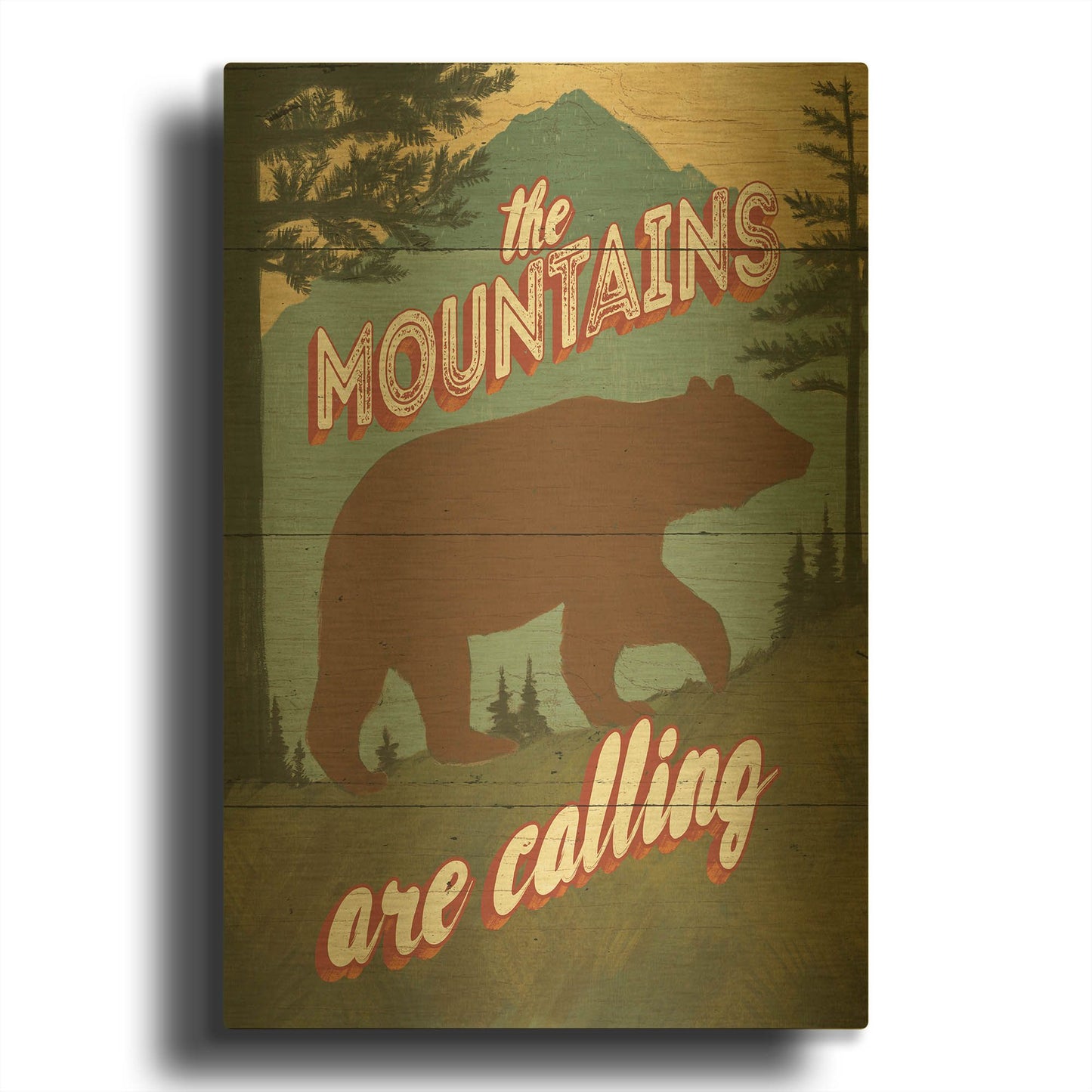 'Discover the Wild I' By Janelle Penner Gold Metal Wall Art