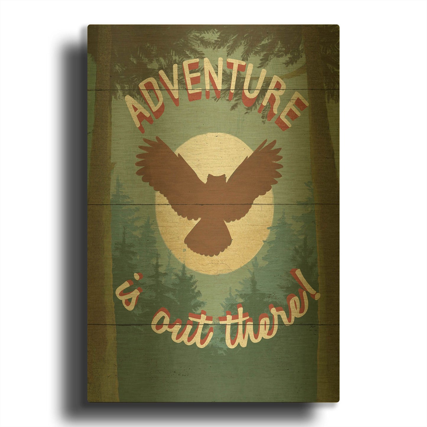 'Discover the Wild IV' By Janelle Penner Gold Metal Wall Art