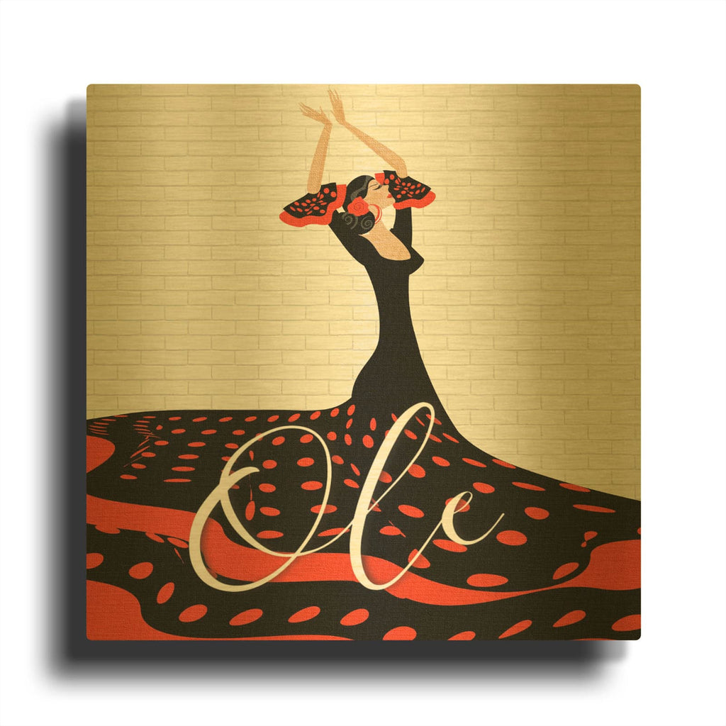 'Ole' By Karen Smith Gold Metal Wall Art