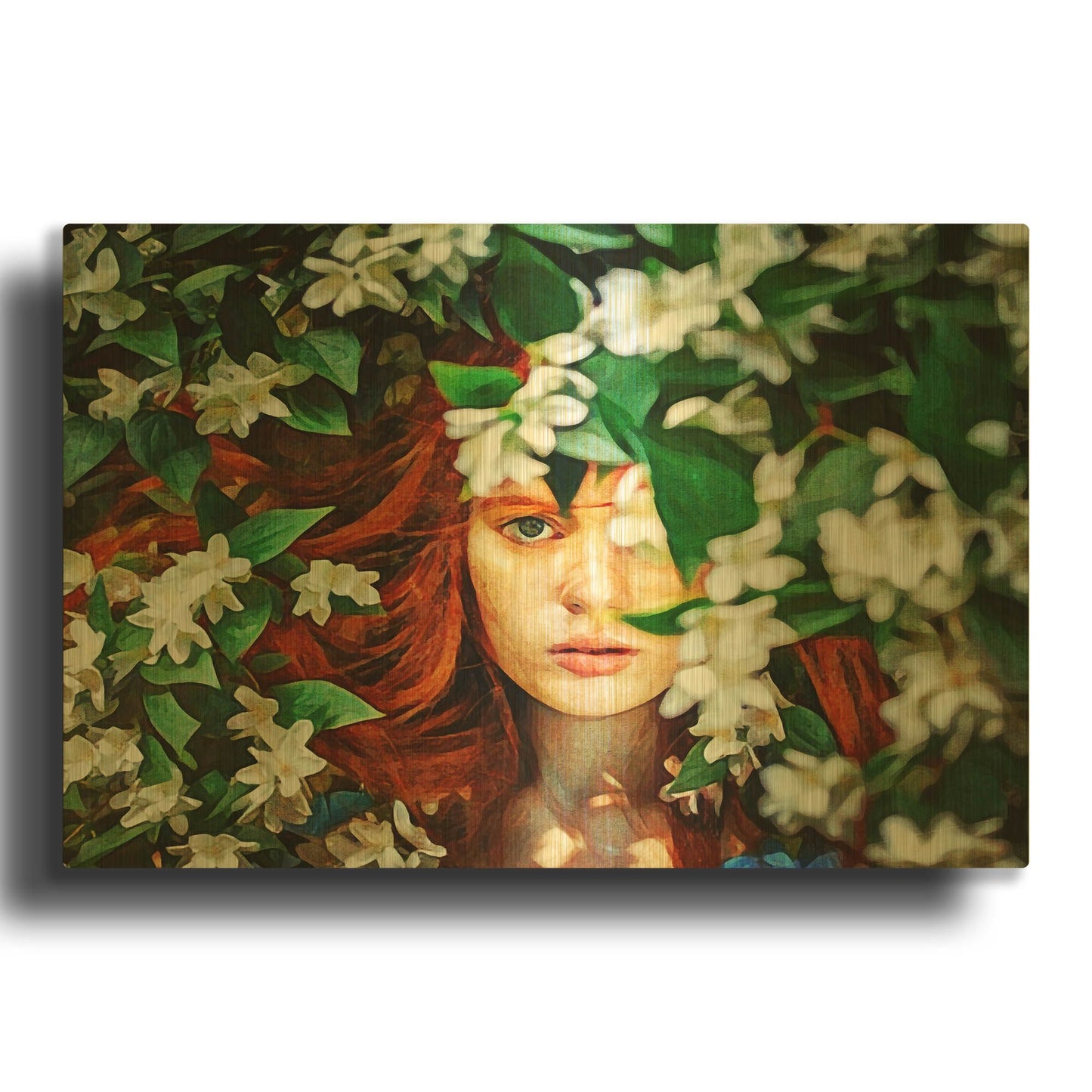 'Hidden Beauty' By Ashley Aldridge Gold Metal Wall Art